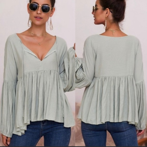 C+D+M Tops - NWT Empire Waist Loose-fit Babydoll Top